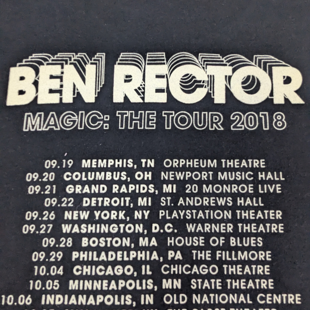 'Magic: The Tour 2018' Short Sleeve Tee - Black/White